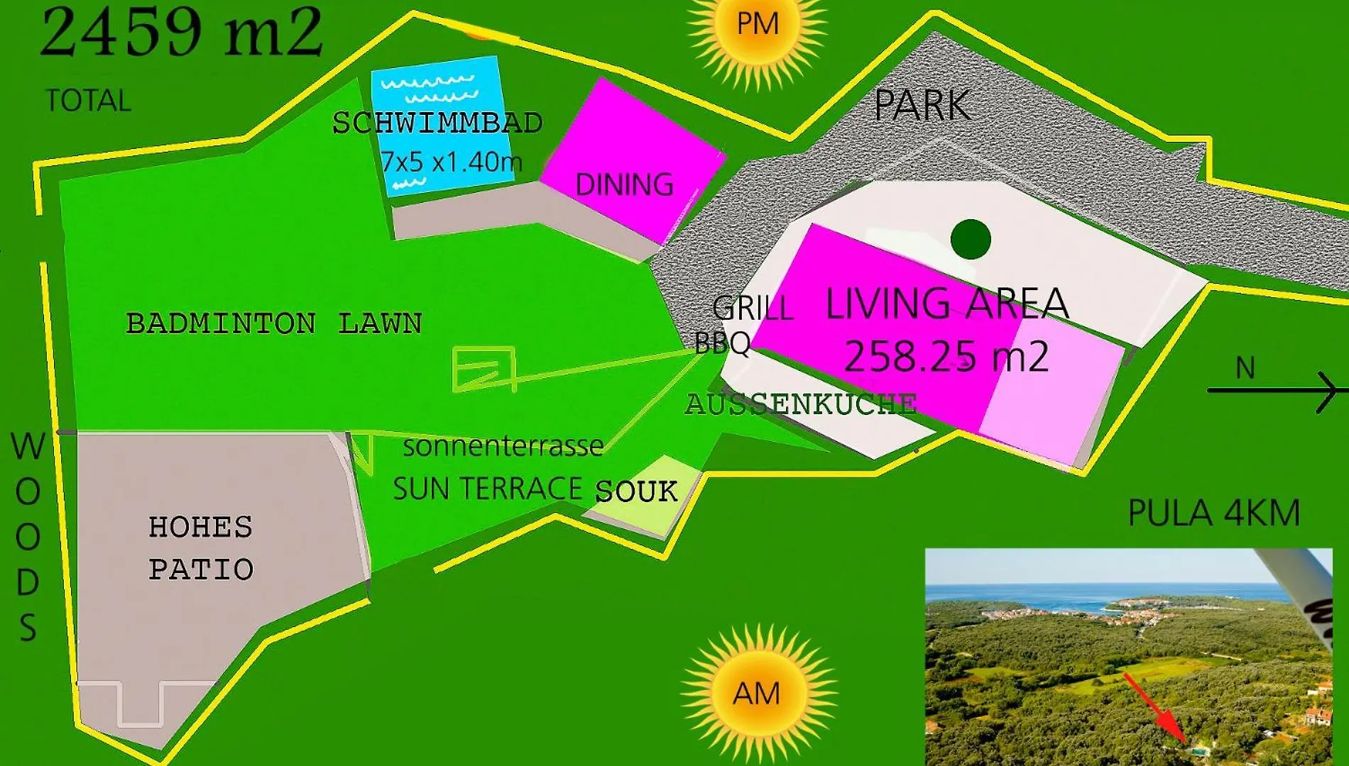 Holiday House Cave Romana Pula 0*,  Hırvatistan